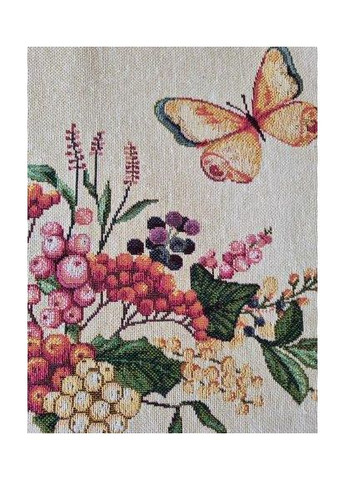 Гобеленова серветка Лавандове поле кругла 35см для столу декор для дому та кухні ProDobro (369365295)