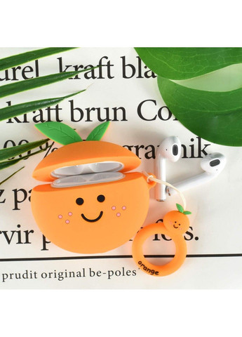 Силиконовый футляр Smile Fruits series для наушников AirPods 1/2 + кольцо Epik (291880559)