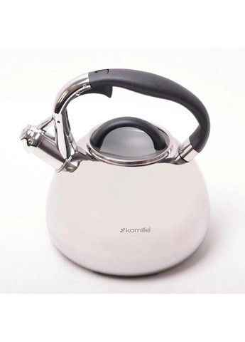 Чайник 2,8л з нержавіючої сталі зі свистком та бакелітовою ручкою 0674 Kamille (296660967)