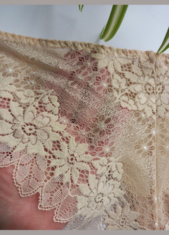 Трусики жіночі бразиліана бежеві з гіпюром 6152 лейлив Leilieve (324833134)