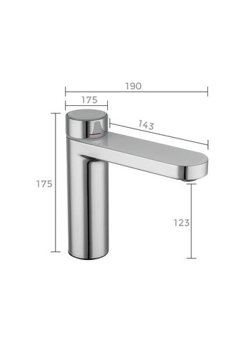 Смеситель для умывальника G1095-1, хром GAPPO (316089050)
