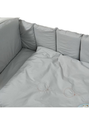 Постільний комплект Babycentre & Welcome to the world, 6 елементів, сірий () Twins 4012-BTWW-10 (361019937)