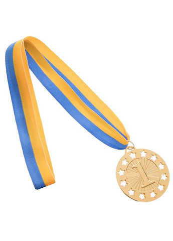 Медаль спортивная с лентой WIN d-6,5см C-6405 (металл, 1-золото d-6,5см, 38g) SP-Sport (361438780)