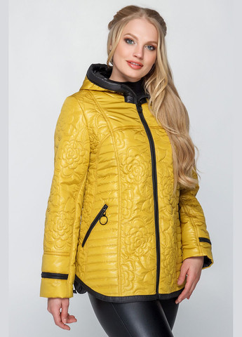 Гірчична куртка мишель (01027-green50) MioRichi