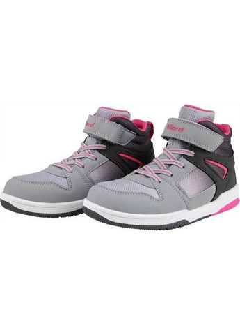 Осінні підліткові кросівки для дівчинки Willard на липучці до кісточки сірі рожеві No Brand (365657998)