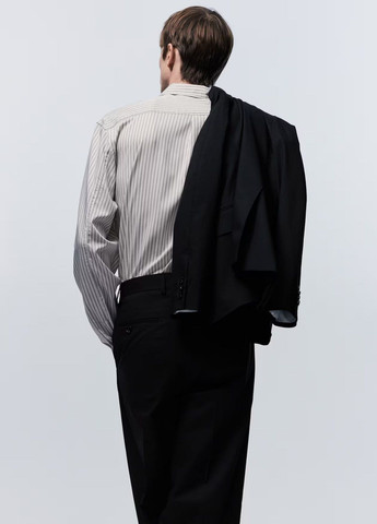 Черные классические демисезонные брюки H&M