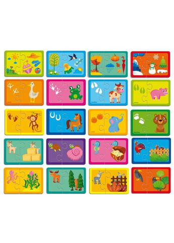 Пазлы Ассоциации Найди пару Времена года. Кто спрятался? (VT5003-04) Vladi toys (364113217)