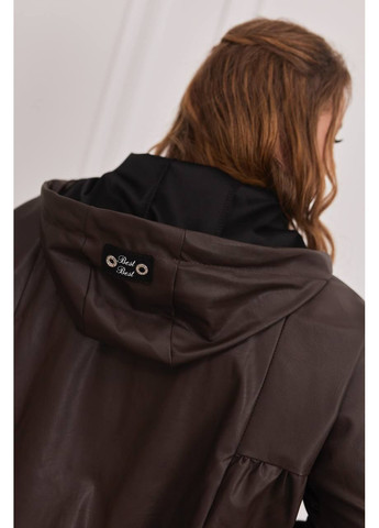 Коричневая демисезонная женская куртка из эко-кожи. Україна