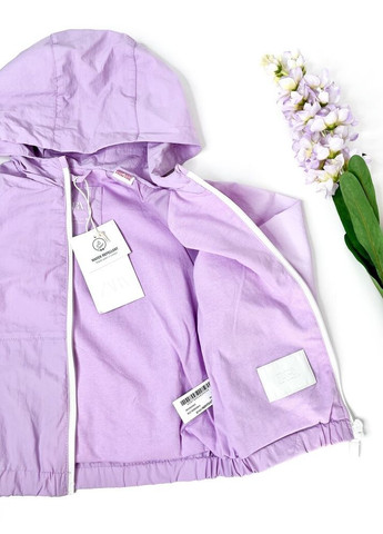 Сиреневая демисезонная куртка/ветровка 92 см сиреневый артикул л1176 Zara