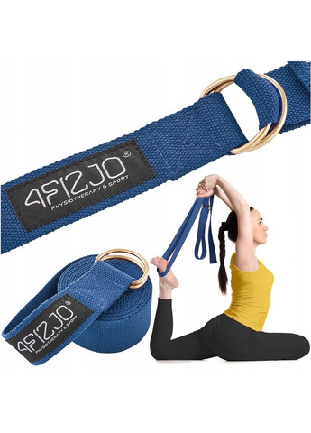 Ремінь для йоги 300 см 4FJ0528 Blue 4FIZJO (289715879)