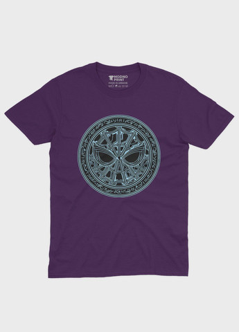 Фиолетовая демисезонная футболка для мальчика с принтом супергероя - человек-паук (ts001-1-dby-006-014-088-b) Modno