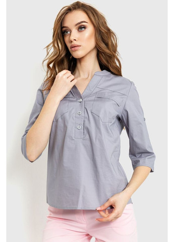 Світло-сіра блуза однотонна,, 230r96 Ager