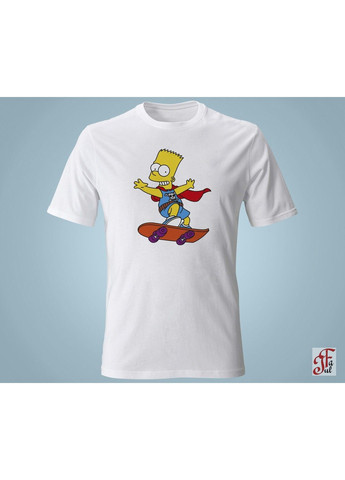 Жіноча футболка з принтом SIMPSONS Барт їде на скейті. XXL ЗаСвіт - (280940683)