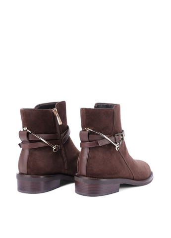 Осенние женские ботинки ft501b-501-2 коричневый кожа Attizzare