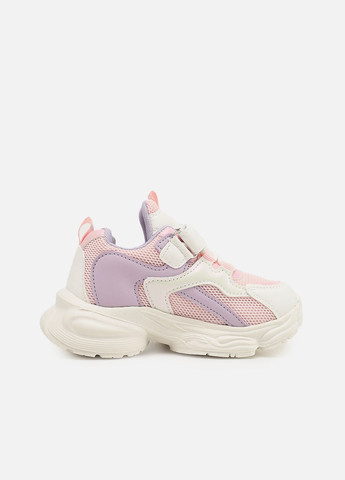 Розовые демисезонные кроссовки для девочки, на плоской подошве цвет розовый цб-00273927 Kimboo
