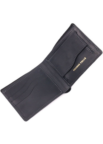 Шкіряне портмоне для документів чоловіче зі шкіри в дві додавання Слава ЗСУ 16734 Чорний Grande Pelle (306882265)