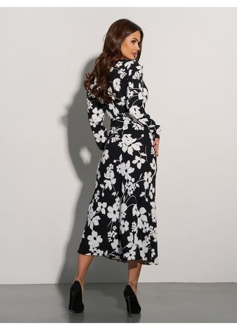 Чорна плаття 15076 чорне ISSA PLUS однотонна