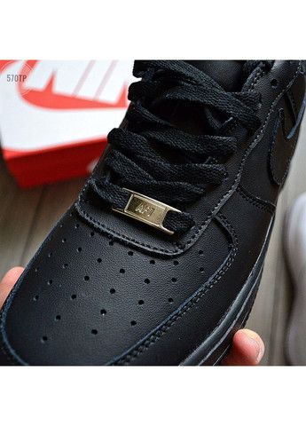 Черные демисезонные кроссовки мужские Nike Air Force 1 Low 07 Premium Black CW2288 Найк Аір Форс 1