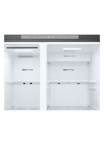 Холодильник GC-B257KNHW SBS, 179x91х74, холод.відд.-422л, мороз.відд.-236л, 2дв., А+, NF, інв., диспл внутр., сріблястий LG (364275491)