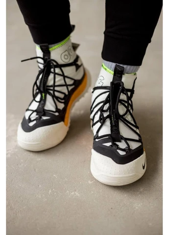 Белые летние кроссовки nike acg air terra antarktik gore-tex white orange найк асж No Brand