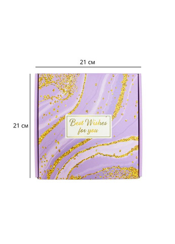 Подарунковий набір Spa Gift Basket Set 01 Violet 8 предметів термосклянка мило-свічка браслет 15 шт. Lesko (371478644)