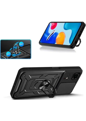 Чехол-накладка Military для Xiaomi Redmi Note 11/Note 11S Black BeCover (360410136)