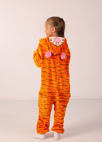 Дитяча кігурумі-піжама тигреня на ґудзиках з хвостиком та капюшоном My Kigu (365254506)