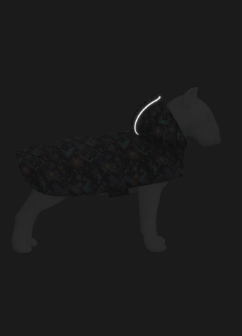 Дощовик-накидка з капюшоном для собак Clothes, А 23-26 см, B 30-36 см, С 15-20 см WAUDOG (322642861)
