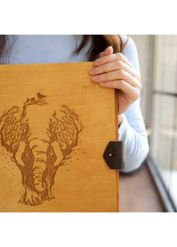 Альбом для фотографій на 200 фото з шкіряною вставкою FILWOOD No Brand (370142189)