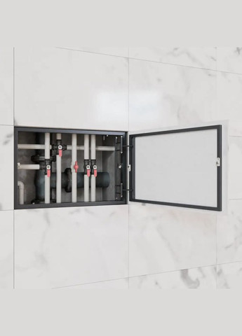 Ревізійний люк під плитку 300x200 мм (ШxВ) Ревізор, розпашний натискний ProfiLuxe (330250840)