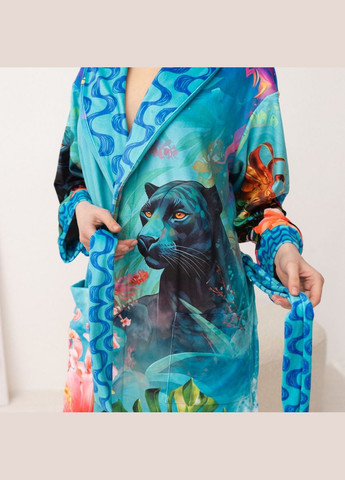 Халат женский из плюшевого велюра эксклюзивный Brazil 18360 2XL-3XL FlexDress (336873824)