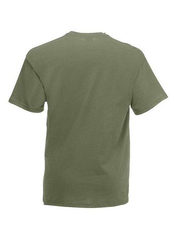 Оливковая футболка мужская valueweight темно-зеленый (061036038l) с коротким рукавом Fruit of the Loom