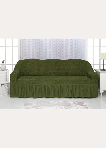 Комплект чехлов на диван с воланами 04-222 Зеленый Venera (268547701)