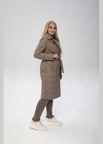 Бежеве демісезонне Пальто Мира (01189-black44) MioRichi