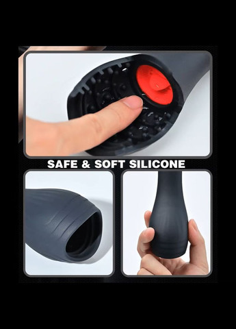 Чоловічий Мастурбатор Мінет Оргазм Мастурбація 10 швидкісних головок Вібраційний масажер Тренування витривалості No Brand (307363953)