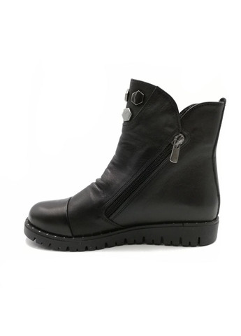 Черные осенние ботинки (р) кожа 0-0-1-252-12 K.Pafi