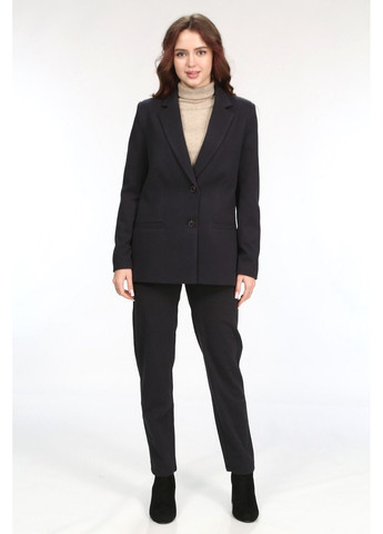 Піджак подовжений жіночий 029 ялинка костюмна тканина синій Актуаль (371816754)