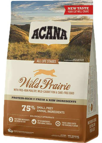 Сухой корм для кошек всех пород Wild Prairie Cat 1.8 кг (a64018) (064992714574) Acana (280951643)