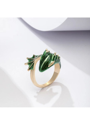 Каблучка у вигляді древнього дракона чорна регульована AurumLux021 Fashion Jewelry (285814488)