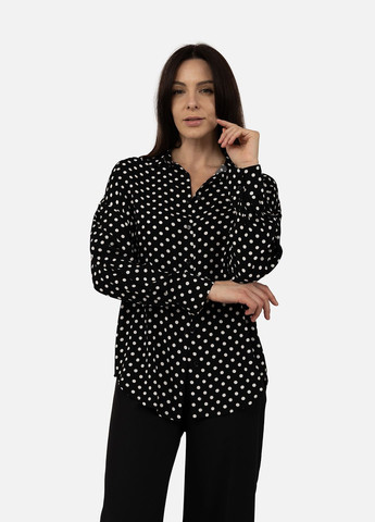 Сорочка з довгим рукавом жіноча колір чорний ЦБ-00269358 Yuki (322561001)
