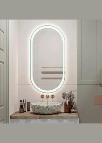 Зеркало LED DE-M4031D овальное 60смх120см, подогрев+часы/темп Dusel (316720461)