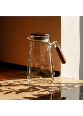 Заварник стеклянный для чая 2 л чайник для заваривания с ручкой прозрачный HP-34-32 Jooki (358705489)