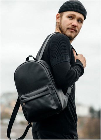 Рюкзак мужской из экокожи Brix LB Черный Sambag (301871142)