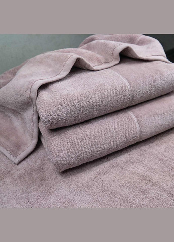 GM Textile набор полотенец велюр/махра 2шт 50x90см, 70x140см премиум качества milado 550г/м2 () кремовый производство -