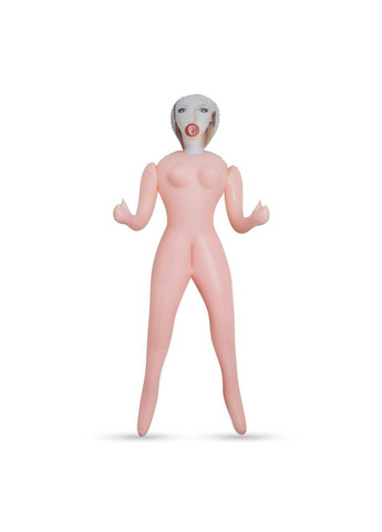 Надувная секс-кукла, три рабочих отверстия, бежевая, 155 см Crushious (292012202)