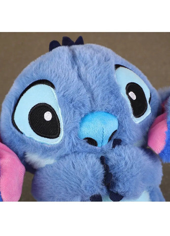 М'яка плюшева іграшка з музикою підсвіткою живленням від батарейок для дітей малюків 30 см (480585-Prob) Стіч Unbranded (338476637)