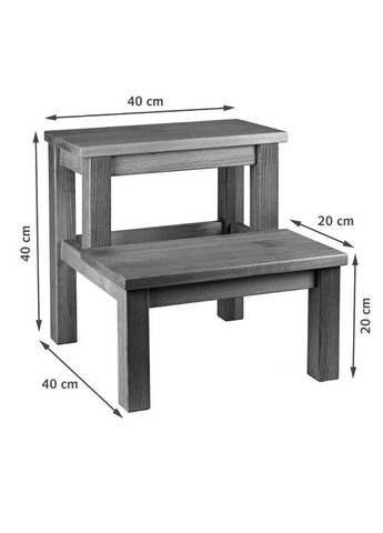 Лавка-сходинка з дерева Белі сієна (ССТ-008605) No Brand (327869707)