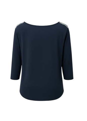 Тёмно-синяя блуза темно-синий Barbara Lebek