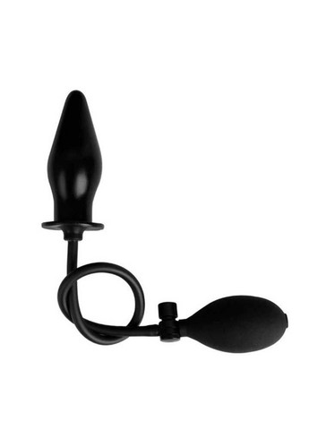 Чорний надувний анальний розширювач - 11*4,4 - 6 см - Анальні іграшки No Brand (288538847)