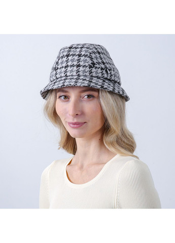 Панама жіноча одностороння вовна сіро-чорна БЕАТРІКС LuckyLOOK 932-616 (362556421)